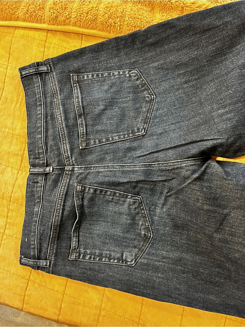 LOFT Dark Indigo Boot-Cut Jeans - The Kick Crop - Picture 3 of 6